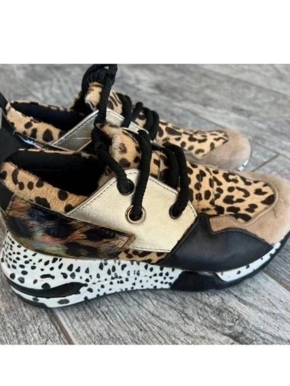 Steve Madden Cliff Shoes Lace Up Fashion Sneakers size 5.5